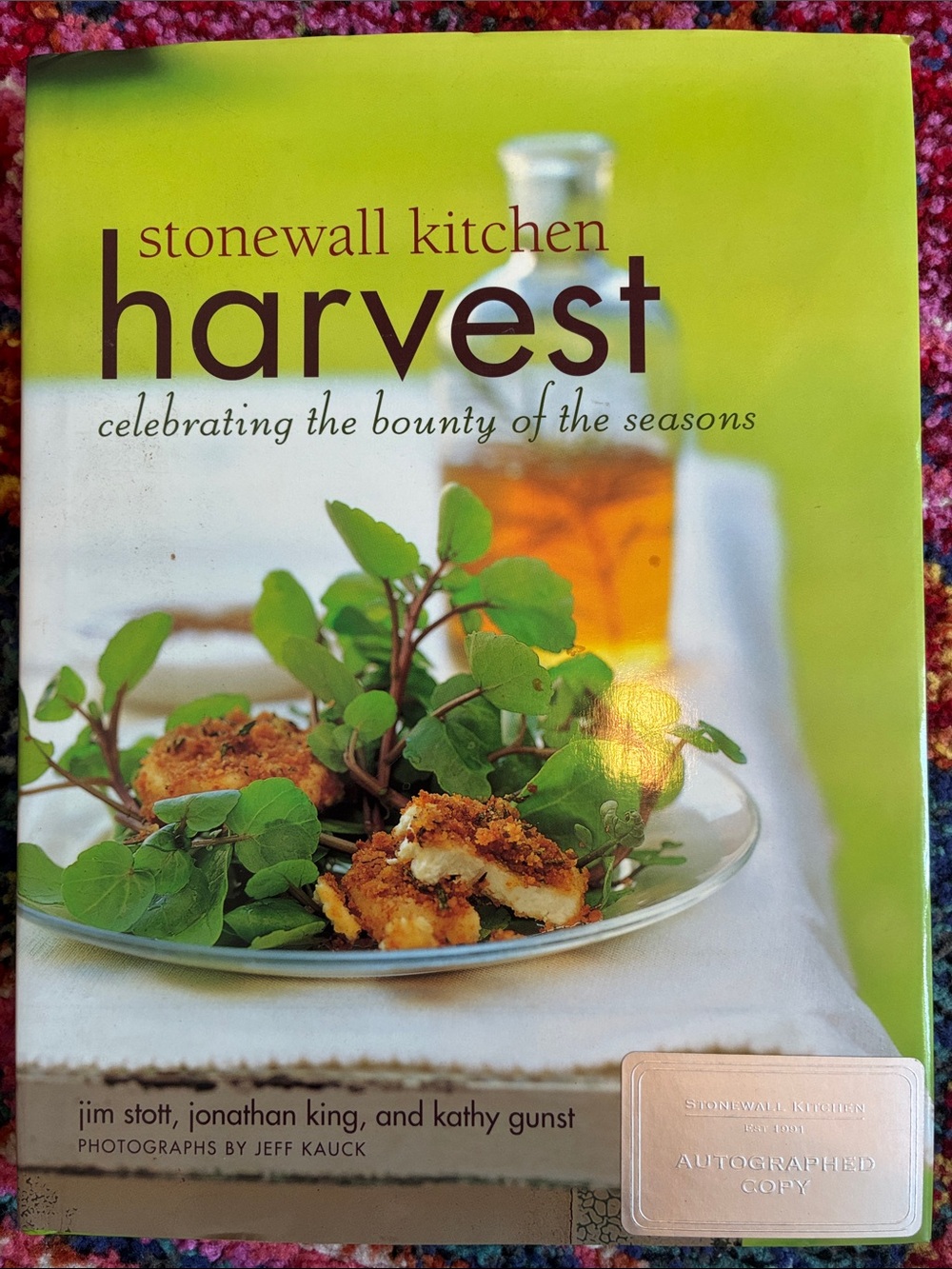 Stonewall Kitchen Harvest Cookbook - Autographed Copy